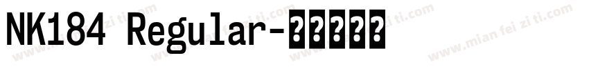 NK184 Regular字体转换